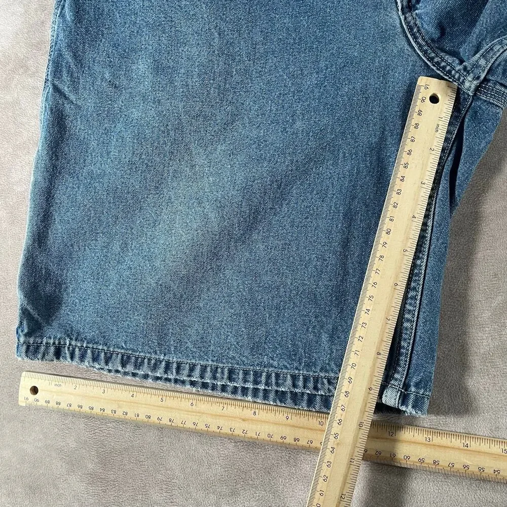 Vintage Y2K Arizona Dark Wash Carpenter Shorts Waist 36”